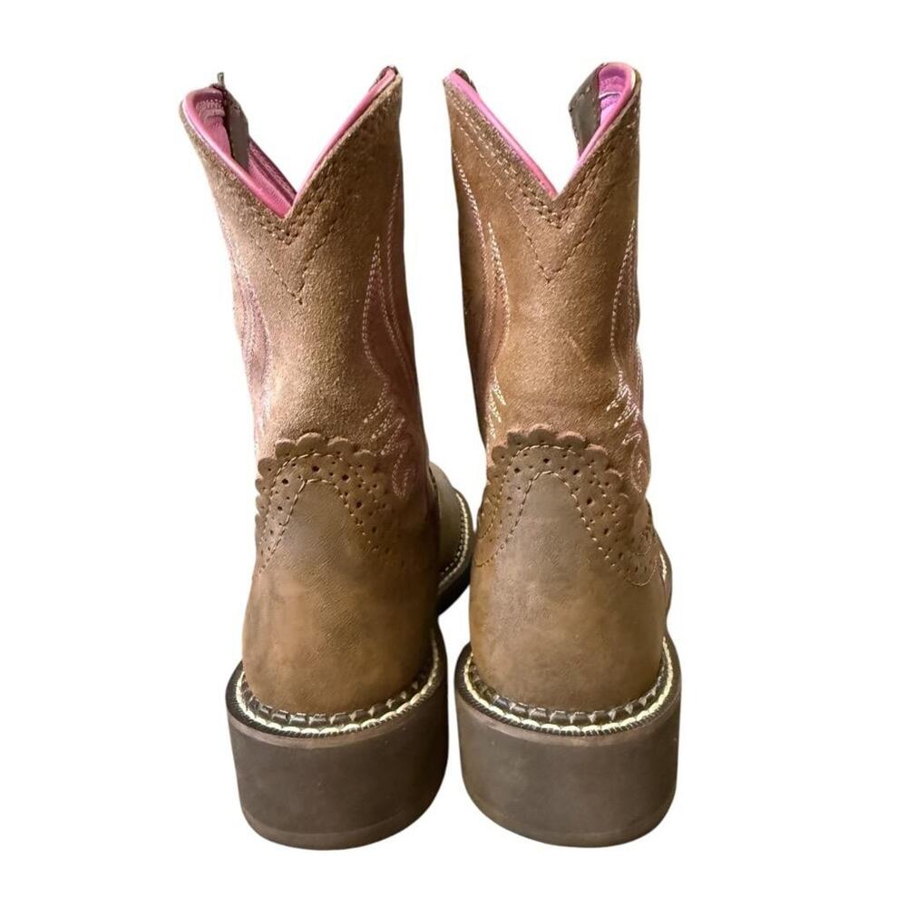 Ariat Fatbaby Brown Leather Cowboy Boot Women size 7 - Picture 3 of 8